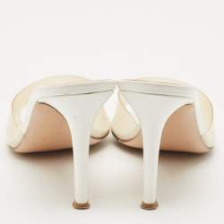 Gianvito Rossi Transparent PVC Elle Slide Sandals Size 39