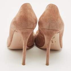Pre Owned Gianvito Rossi Brown Suede Pointed Toe Pumps Size 41