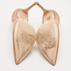 Pre Owned Gianvito Rossi Brown Suede Pointed Toe Pumps Size 41