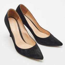 Gianvito Rossi Black Suede Gianvito 85 Pointed Toe Pumps Size 39