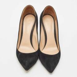 Gianvito Rossi Black Suede Gianvito 85 Pointed Toe Pumps Size 39