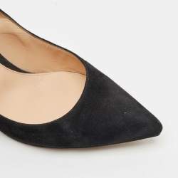 Gianvito Rossi Black Suede Gianvito 85 Pointed Toe Pumps Size 39