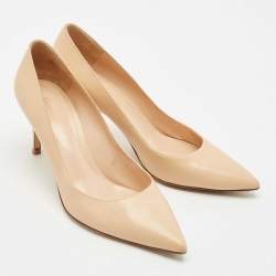 Gianvito Rossi Beige Leather Gianvito Pumps Size 40