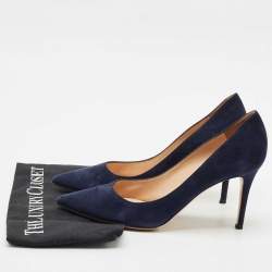 Gianvito Rossi Black Suede Gianvito 85 Pointed Toe Pumps Size 40