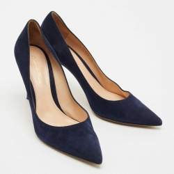 Gianvito Rossi Black Suede Gianvito 85 Pointed Toe Pumps Size 40