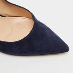 Gianvito Rossi Black Suede Gianvito 85 Pointed Toe Pumps Size 40
