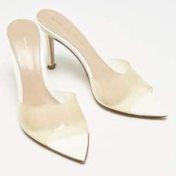 Gianvito Rossi Transparent PVC Alise Slide Sandals Size 35.5