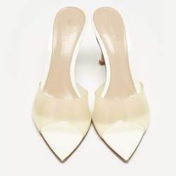 Gianvito Rossi Transparent PVC Alise Slide Sandals Size 35.5