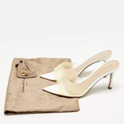 Gianvito Rossi Transparent PVC Alise Slide Sandals Size 35.5