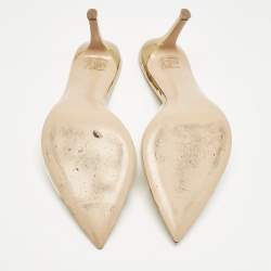 Pre Owned Gianvito Rossi Transparent PVC Elle Mules Size 38.5