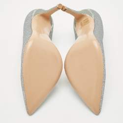 Pre Owned Gianvito Rossi Silver Sequins Gianvito Pumps Size 38