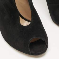 Gianvito Rossi Black Suede Vamp Booties Size 40