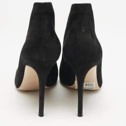 Gianvito Rossi Black Suede Vamp Booties Size 40