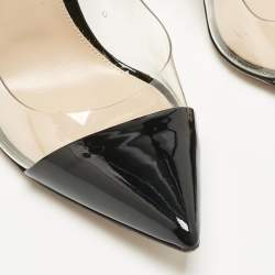 Gianvito Rossi Black Patent Leather and PVC Plexi Pumps Size 40