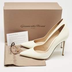 Gianvito Rossi Off White Patent Leather Gianvito Pumps Size 40.5