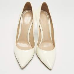 Gianvito Rossi Off White Patent Leather Gianvito Pumps Size 40.5