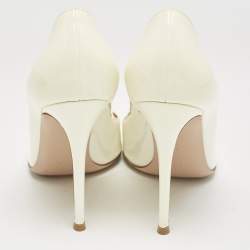 Gianvito Rossi Off White Patent Leather Gianvito Pumps Size 40.5