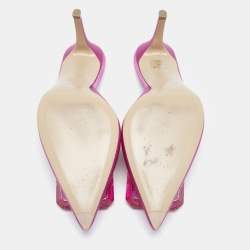 Gianvito Rossi Pink Satin Jaipur Heel Mules Size 39