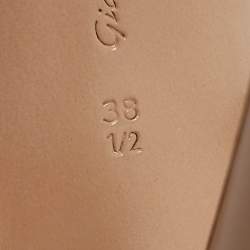 Pre Owned Gianvito Rossi Black/Brown Patent Leather and PVC Plexi Pumps Size 38.5