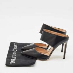 Gianvito Rossi Black Leather Mules Size 38