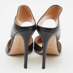 Gianvito Rossi Black Leather Mules Size 38