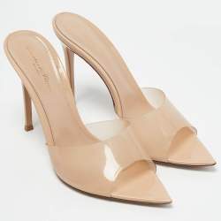Gianvito Rossi Transparent PVC Elle Mules Size 39