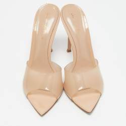Gianvito Rossi Transparent PVC Elle Mules Size 39