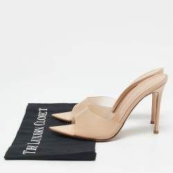 Gianvito Rossi Transparent PVC Elle Mules Size 39