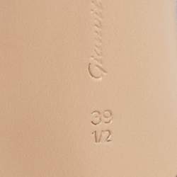 Pre Owned Gianvito Rossi Blue Satin Portofino Ankle Strap Sandals Size 39.5