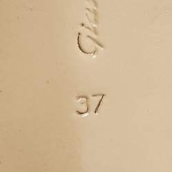 Pre Owned Gianvito Rossi Black Suede and PVC Anise Ankle Strap Pumps Size 37