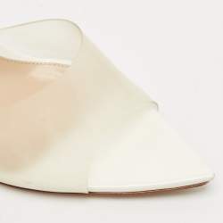 Gianvito Rossi Transparent PVC Elle 105 Slide Sandals Size 41