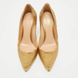 Gianvito Rossi Gold Sequins Gianvito Pumps Size 36.5