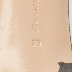 Pre Owned Gianvito Rossi Black/Transparent Suede and PVC Plexi Pumps Size 39