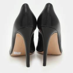 Pre Owned Gianvito Rossi Black Leather Strappy Pumps Size 38.5