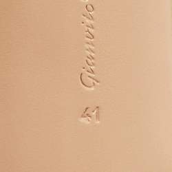 Pre Owned Gianvito Rossi Green Leather and PVC Plexi Pumps Size 41