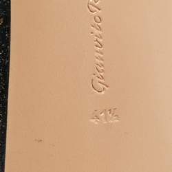 Pre Owned Gianvito Rossi Navy Blue PVC and Velvet Plexi Pumps Size 41.5