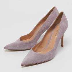 Pre Owned Gianvito Rossi Lilac Suede Gianvito Pumps Size 41.5