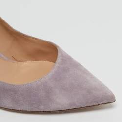 Pre Owned Gianvito Rossi Lilac Suede Gianvito Pumps Size 41.5