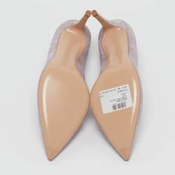 Pre Owned Gianvito Rossi Lilac Suede Gianvito Pumps Size 41.5