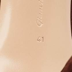 Pre Owned Gianvito Rossi Dark Brown Suede Gianvito 105 Pointed Toe Pumps Size 41