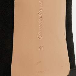 Pre Owned Gianvito Rossi Black Suede Gianvito Pointed Toe Pumps Size 41