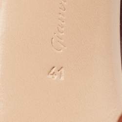 Pre Owned Gianvito Rossi Burgundy/Transparent Suede and PVC Plexi Pumps Size 41