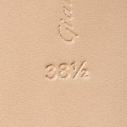 Pre Owned Gianvito Rossi Black/Beige Suede and PVC Plexi Pumps Size 38.5