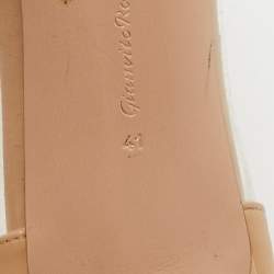 Pre Owned Gianvito Rossi Two Tone Patent Leather and PVC Plexi Pumps Size 41