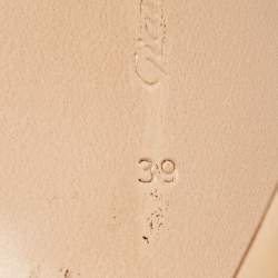 Pre Owned Gianvito Rossi Beige PVC Metropolis Slingback Sandals Size 39