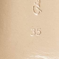 Pre Owned Gianvito Rossi Brown Suede Vamp Peep Toe Booties Size 35