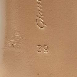 Pre Owned Gianvito Rossi Burgundy Suede and PVC Plexi Pumps Size 39