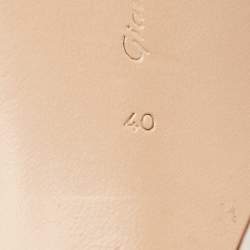 Pre Owned Gianvito Rossi White Leather Betty Platform Sandals Size 40