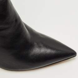 Pre Owned Gianvito Rossi Black Leather Hansen Over The Knee Boots Size 38.5