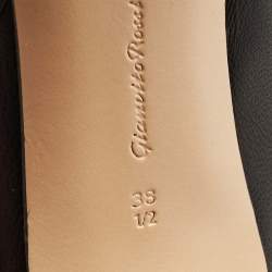 Pre Owned Gianvito Rossi Black Leather Hansen Over The Knee Boots Size 38.5